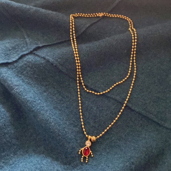 Jewelry - Vintage Gem man gold necklace